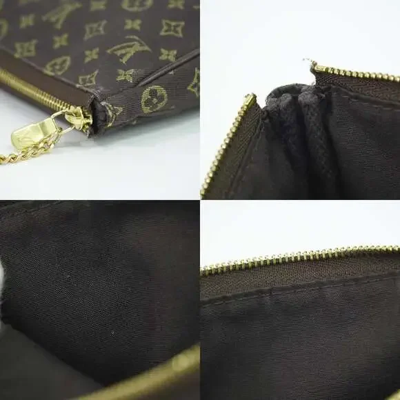 Louis Vuitton Canvas Mini Accessoire Min Lin Pochette Brown - Picture 5 of 6